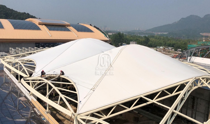 杭州湘湖-開元-森泊度假樂園中央設施區域膜結構